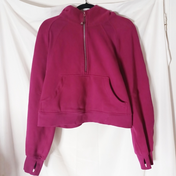 Lululemon Scuba Oversized Half Zip Hoodie Magenta Purple - Picture 4 of 7